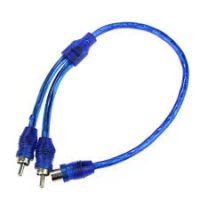 מפצל RCA ל 2 זכרים לרכב